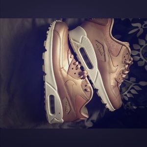 Rose gold Nike air max